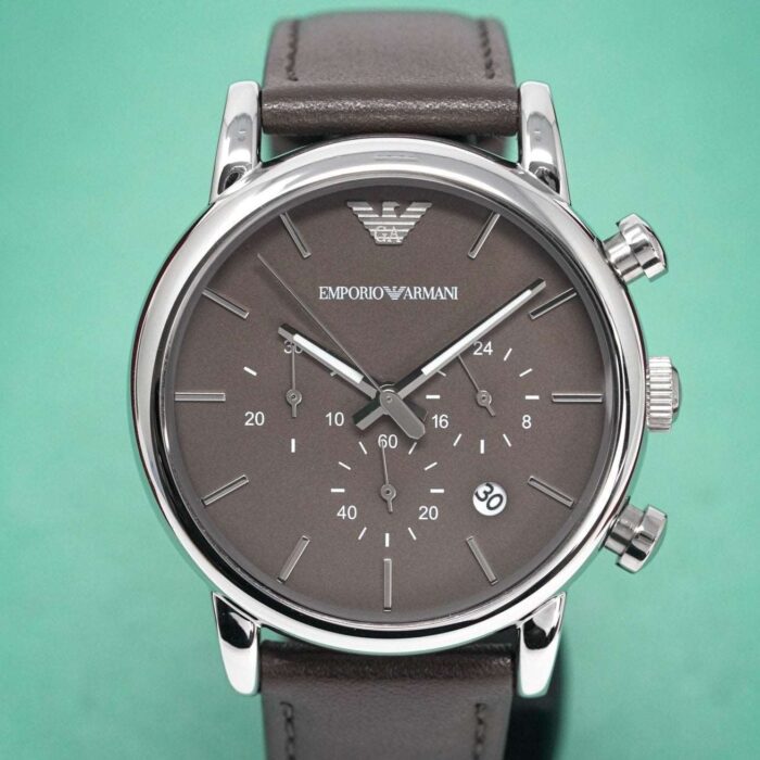Emporio Armani Men's Luigi Chronograph Brown Watch - AR1734 - Image 2